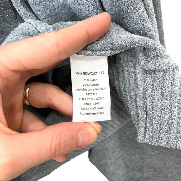 NEW Barefoot Dreams CozyChic Ultra Lite Hooded Seashore‎ Cardigan Sz S - Picture 8 of 8